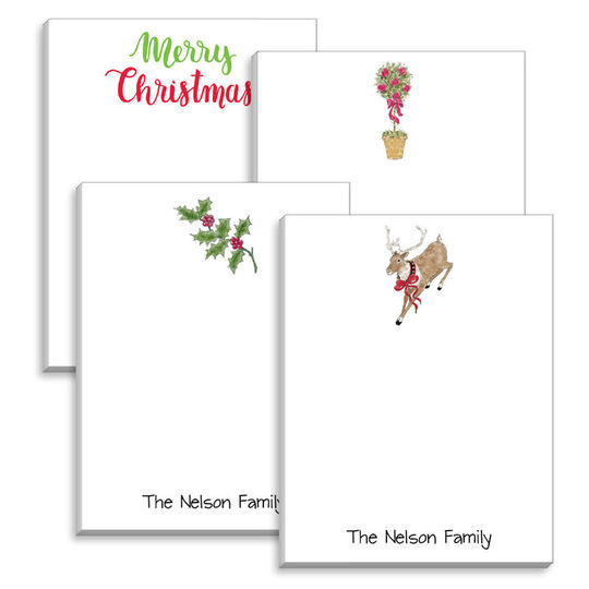 Merry Christmas Mini Notepad Set